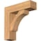 Ekena Millwork Legacy Block Smooth Bracket w/ Offset Brace, Western Red Cedar, 7 1/2"W x 26"D x 26"H BKT0806X26X26LEC05SWR - alternate 1